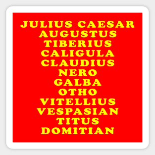 The Twelve Caesars Sticker